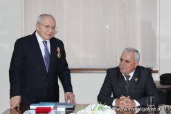 RA IC Chairman Aghvan Hovsepyan selected real member of International Academy of Documentation and awarded “Medal of Honor” (Photos)