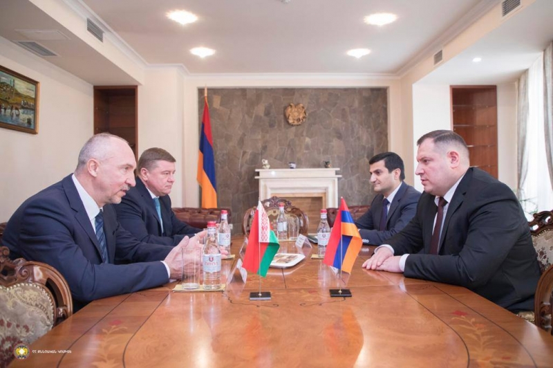 Chairman of RA Investigative Committee Accepted Ambassador of Belarus to Armenia