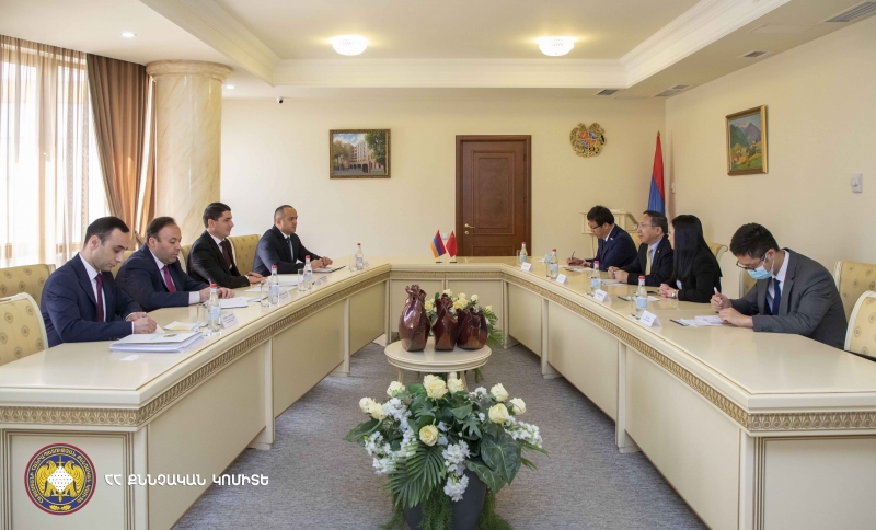 Քննչական կոմիտեի նախագահն ընդունել է Հայաստանի Հանրապետությունում Չինաստանի Ժողովրդական Հանրապետության արտակարգ և լիազոր դեսպանին (լուսանկարներ)